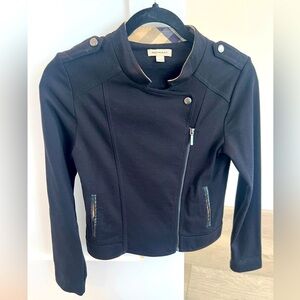 Burberry perfect condition black biker style jacket NOVA